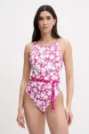 MICHAEL Michael Kors costum de baie dintr-o bucată culoarea roz