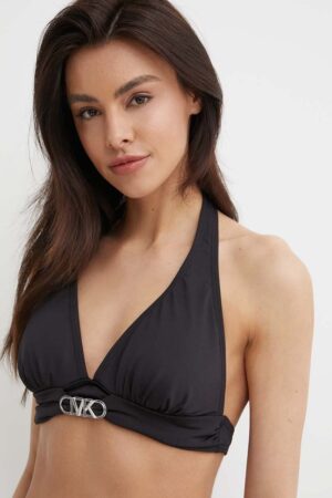 MICHAEL Michael Kors sutien de baie HALTER BIKINI TOP culoarea negru