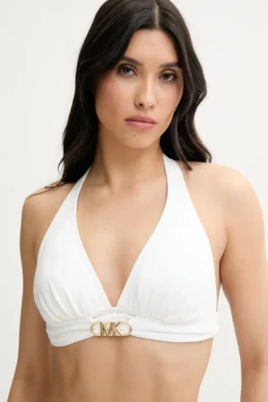 MICHAEL Michael Kors sutien de baie HALTER BIKINI TOP culoarea rosu
