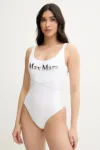 Max Mara Beachwear costum de baie dintr-o bucată culoarea alb
