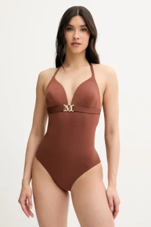Max Mara Beachwear costum de baie întreg culoarea maro