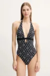 Max Mara Beachwear costum de baie reversibil dintr-o bucată culoarea negru