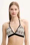 Max Mara Beachwear sutien de baie cu două fețe culoarea bej