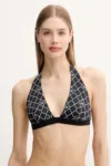 Max Mara Beachwear sutien de baie cu două fețe culoarea negru