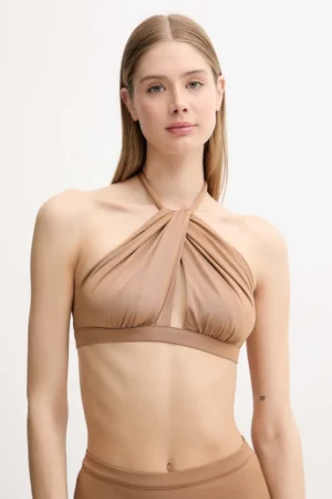 Max Mara Beachwear sutien de baie culoarea bej