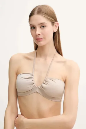 Max Mara Beachwear sutien de baie culoarea bej