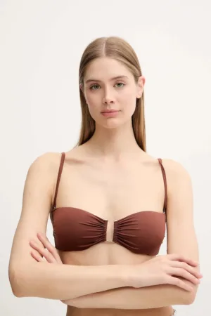 Max Mara Beachwear sutien de baie culoarea maro