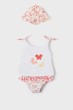 Mayoral Newborn costum de baie copii culoarea roz