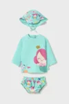 Mayoral Newborn costum de baie din două piese pentru bebelusi culoarea turcoaz