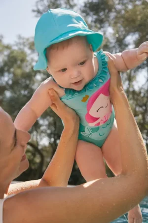 Mayoral Newborn costum de baie pentru bebeluși culoarea turcoaz