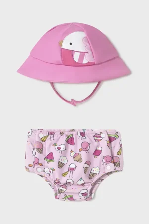 Mayoral Newborn trunchi de baie pentru copii culoarea roz