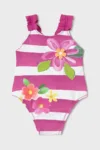 Mayoral costum de baie dintr-o bucată pentru bebeluși culoarea roz