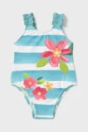 Mayoral costum de baie dintr-o bucată pentru bebeluși culoarea turcoaz