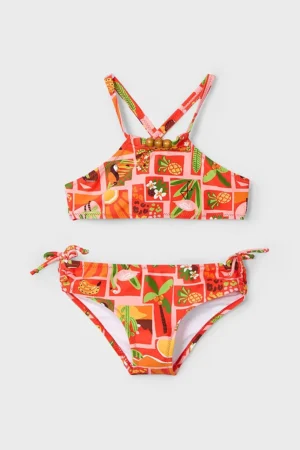 Mayoral costum de baie pentru copii din două piese culoarea portocaliu