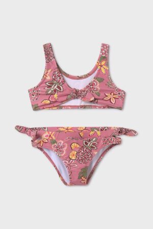 Mayoral costum de baie pentru copii din două piese culoarea roz