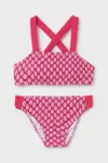 Mayoral costum de baie pentru copii din două piese culoarea roz