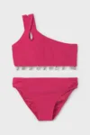 Mayoral costum de baie pentru copii din două piese culoarea roz