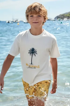 Mayoral pantaloni scurti de baie copii culoarea galben