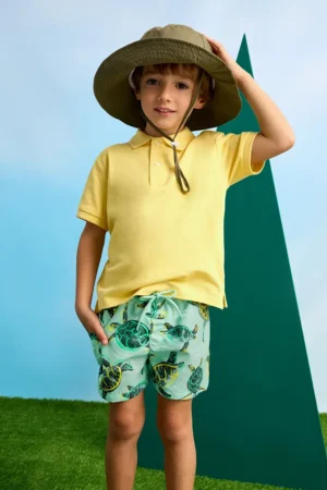 Mayoral pantaloni scurti de baie copii culoarea verde