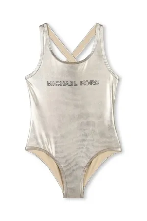 Michael Kors costum de baie dintr-o bucată pentru copii culoarea auriu