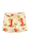 Mini Rodini pantaloni scurti de baie copii culoarea bej