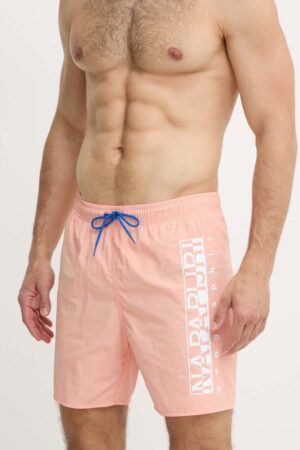 Napapijri pantaloni scurti de baie V-Box 1 culoarea portocaliu
