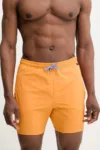 Napapijri pantaloni scurti de baie V-Haldane culoarea portocaliu