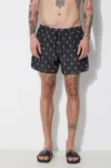 Neil Barrett pantaloni scurti de baie All-Over Micro Bolts culoarea negru