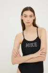 Nike costum de baie dintr-o bucată Cutout culoarea negru