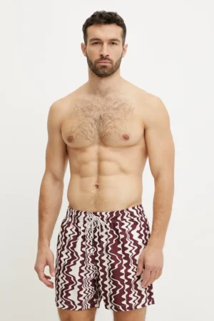 OAS pantaloni scurti de baie culoarea bordo