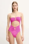 PARAMIDONNA costum de baie dintr-o bucată Rene culoarea roz