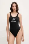 PLEIN SPORT costum de baie dintr-o bucată culoarea negru