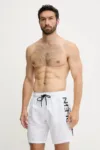 PLEIN SPORT pantaloni scurți de baie culoarea alb