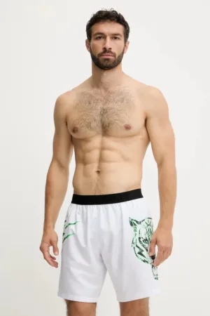 PLEIN SPORT pantaloni scurți de baie culoarea alb