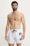 PLEIN SPORT pantaloni scurți de baie culoarea alb