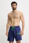 PLEIN SPORT pantaloni scurți de baie culoarea bleumarin