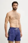 PLEIN SPORT pantaloni scurți de baie culoarea bleumarin