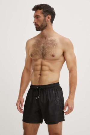 PLEIN SPORT pantaloni scurti de baie culoarea negru