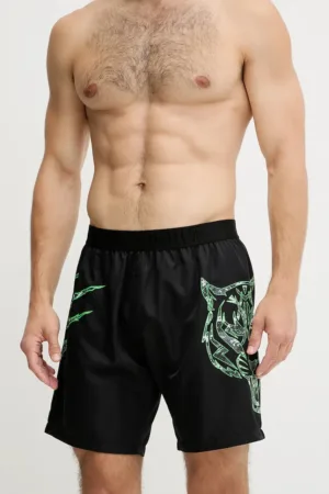 PLEIN SPORT pantaloni scurți de baie culoarea negru