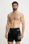 PLEIN SPORT pantaloni scurți de baie culoarea negru