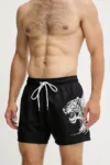 PLEIN SPORT pantaloni scurți de baie culoarea negru