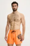 PLEIN SPORT pantaloni scurți de baie culoarea portocaliu