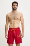 PLEIN SPORT pantaloni scurți de baie culoarea roșu