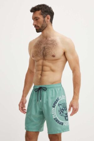 PLEIN SPORT pantaloni scurti de baie culoarea verde
