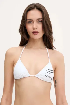 PLEIN SPORT sutien de baie culoarea alb