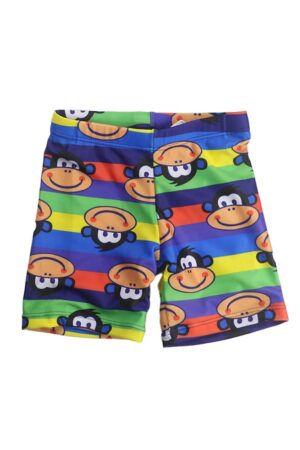 Pantaloni de baie pentru baieti - model lumea maimutelor fericite - EFAYN