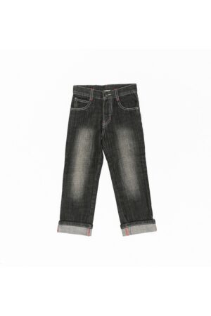 Pantaloni din denim baietei - 21712 - Negru -