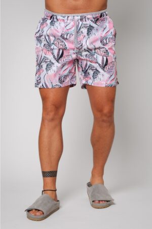 Pantaloni scurt de baie Leves Pink/Grey 12746