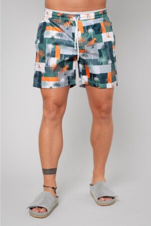 Pantaloni scurt de baie Palm Orange 12321