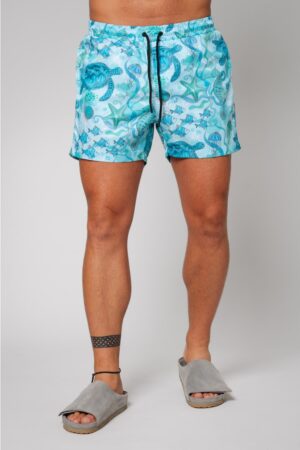 Pantaloni scurt de baie Turtle Blue/Green 12782
